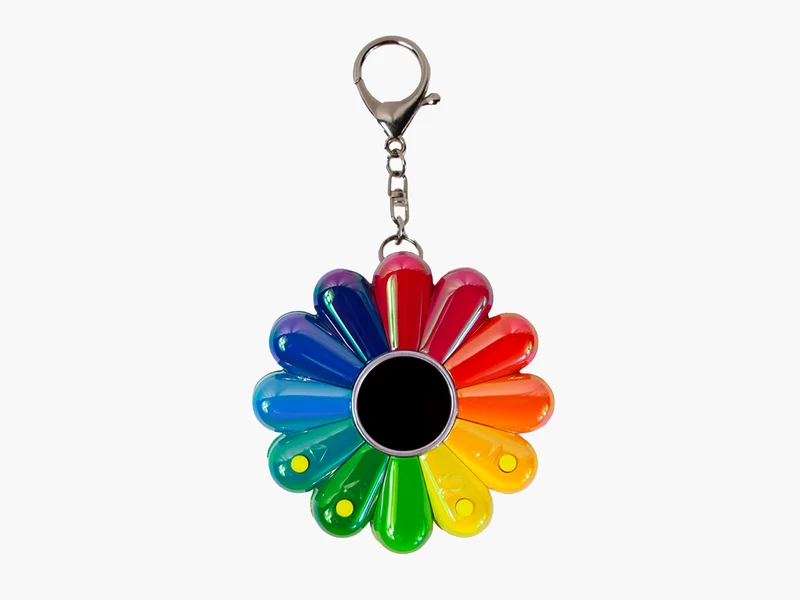 Takashi Murakami - FLOWER GO WALK COLOR / Aurora : Rainbow x Clear (avec FLOWER GO WALK CARD)