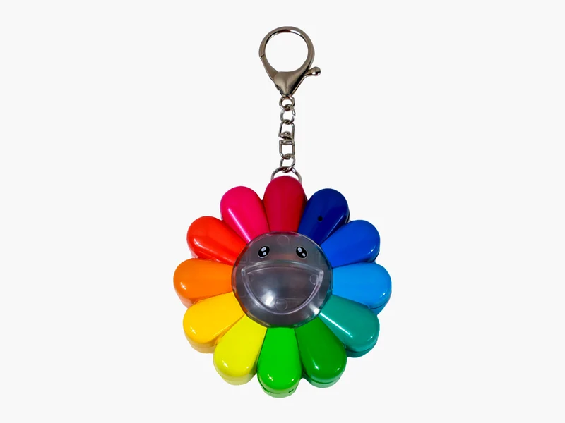 Takashi Murakami - FLOWER GO WALK COLOR / Rainbow x Clear (avec FLOWER GO WALK CARD)