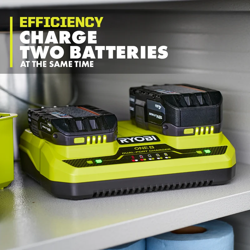 18V ONE+ Dual-Port Simultaneous Charger