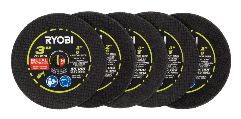 3" Aluminum Oxide Cut-Off Wheel Set (5-Piece)