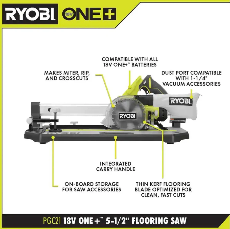 18V ONE+ 5-1/2" Flooring Saw Kit