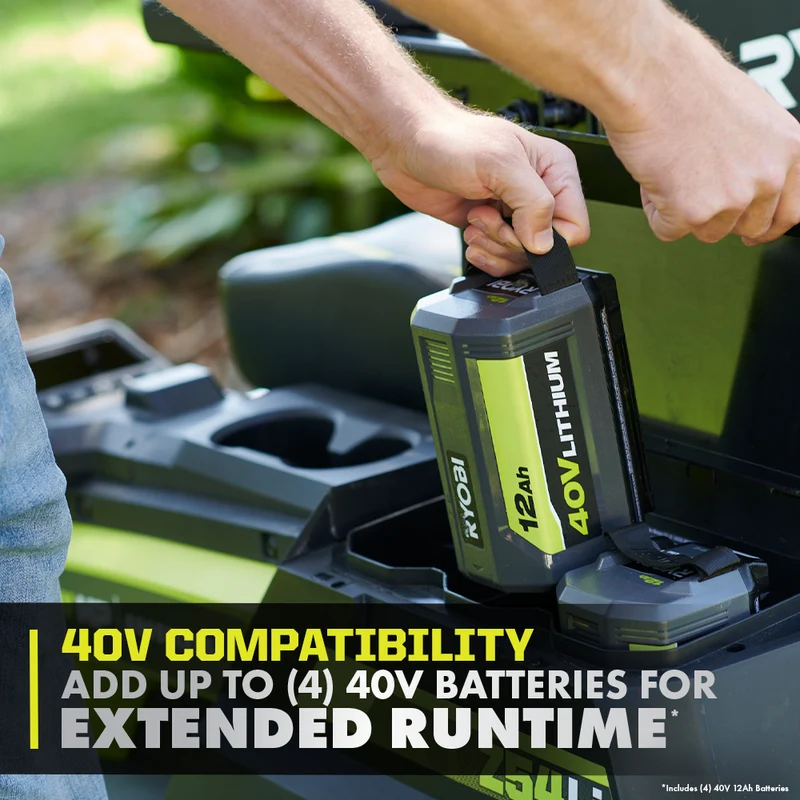 80V HP Brushless 54" Lithium Electric Zero Turn Riding Mower Kit