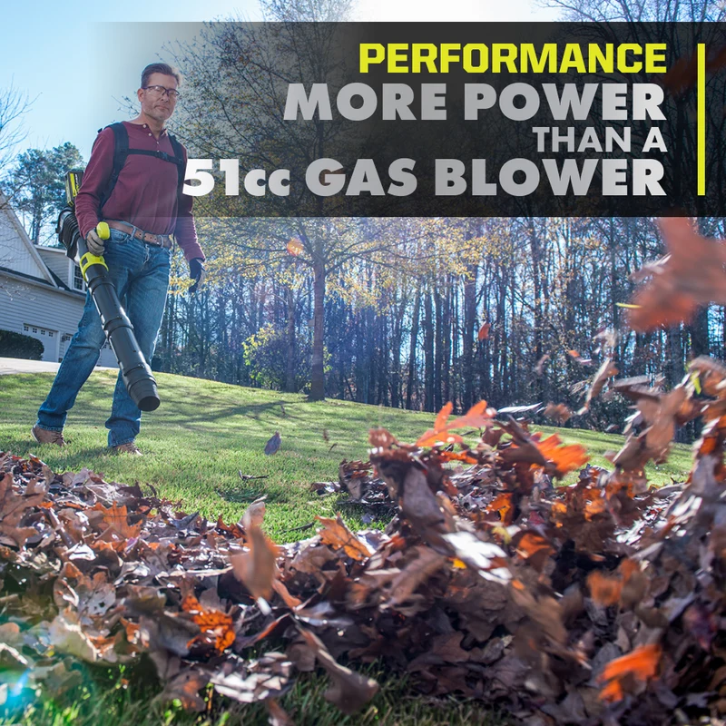 40V HP Brushless 730 CFM Backpack Blower Kit
