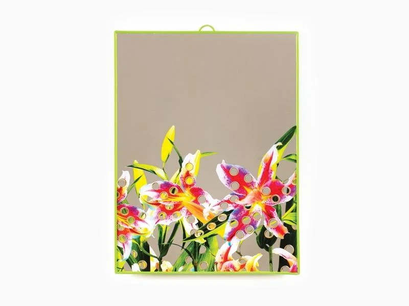 Seletti porte Toiletpaper Miroir Fleurs avec trous (grand)