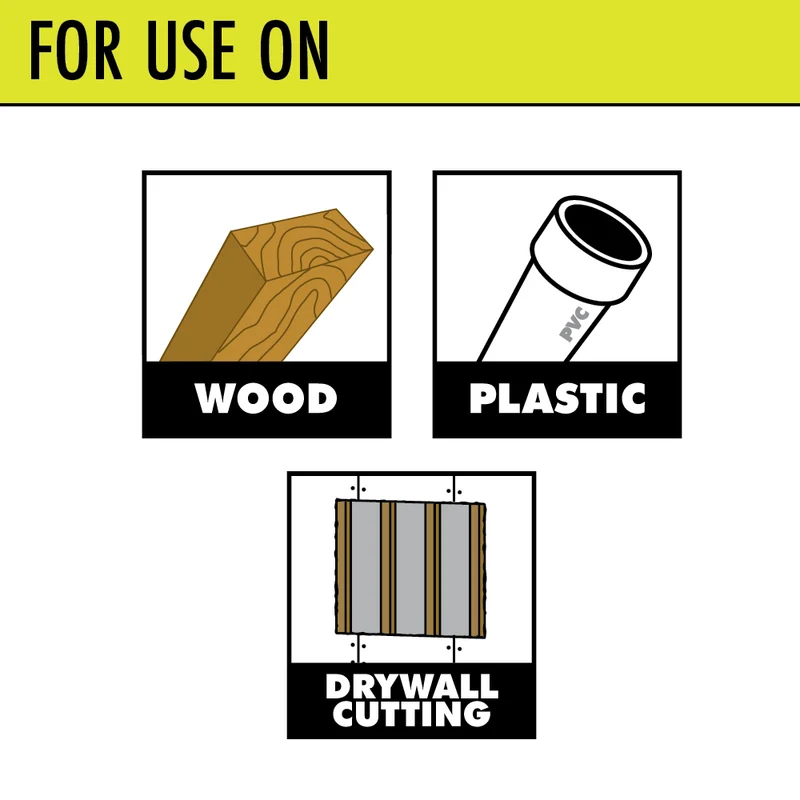 3 PC. Wood/Drywall Flush Cut Blade Set