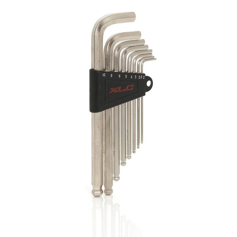 XLC TO-S33 SET CLÉ HÉXAGONALE 2/2,5/3/4/5/6/8/10 mm AVEC SUPPORT