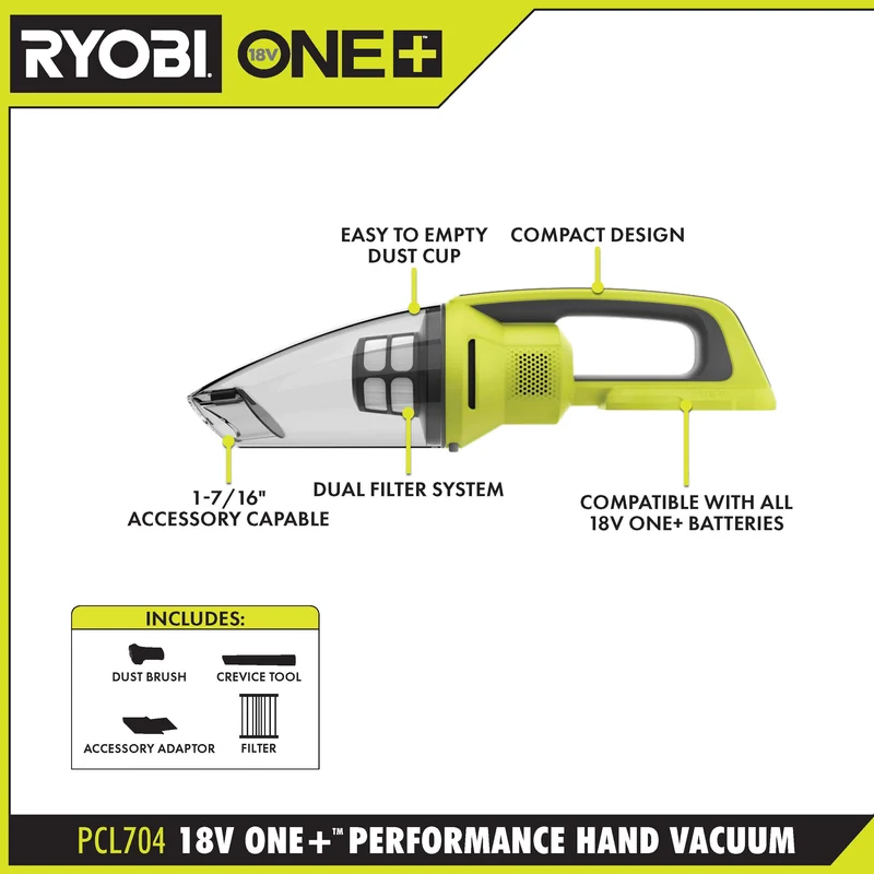 18V ONE+ Performance Hand Vacuum