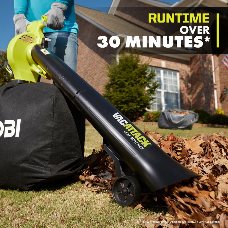 40V Leaf Vacuum/Mulcher Kit