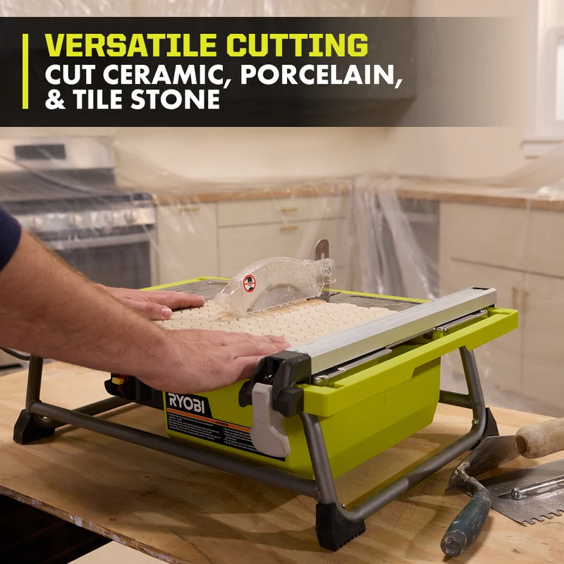 4.8 Amp 7" Diamond Blade Corded Wet Tabletop Tile Saw