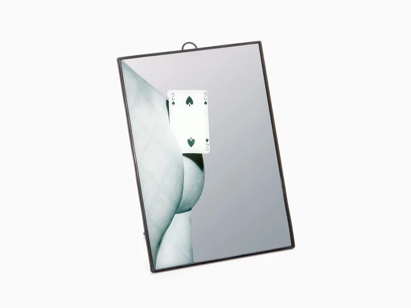 Seletti porte Toiletpaper - Miroir Deux de pique (petit)