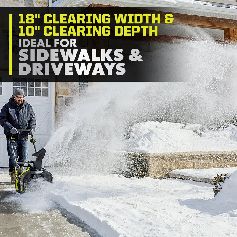 40V HP Brushless 18" Snow Blower Kit