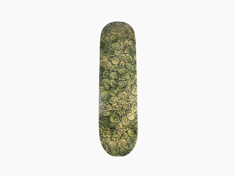 Takashi Murakami - CAMO Skull Skateboard deck (Beige)