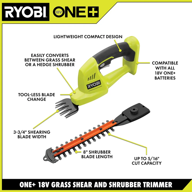 18V ONE+ Shear/Shrubber