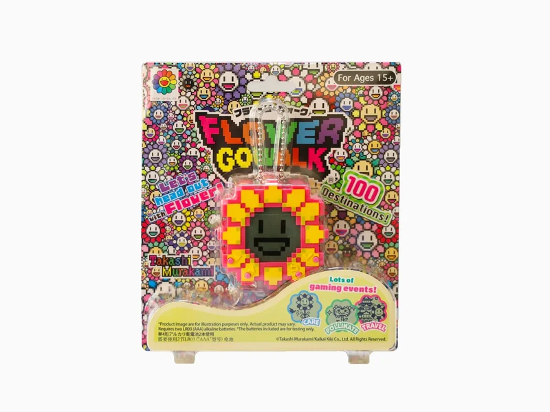 Takashi Murakami - FLOWER GO WALK / Jaune (Couleur du corps : Rose)
