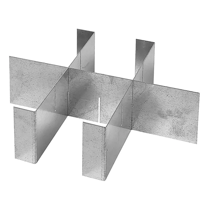 [U50030080Q] 3 séparateurs métal pour tiroirs, H 75 mm