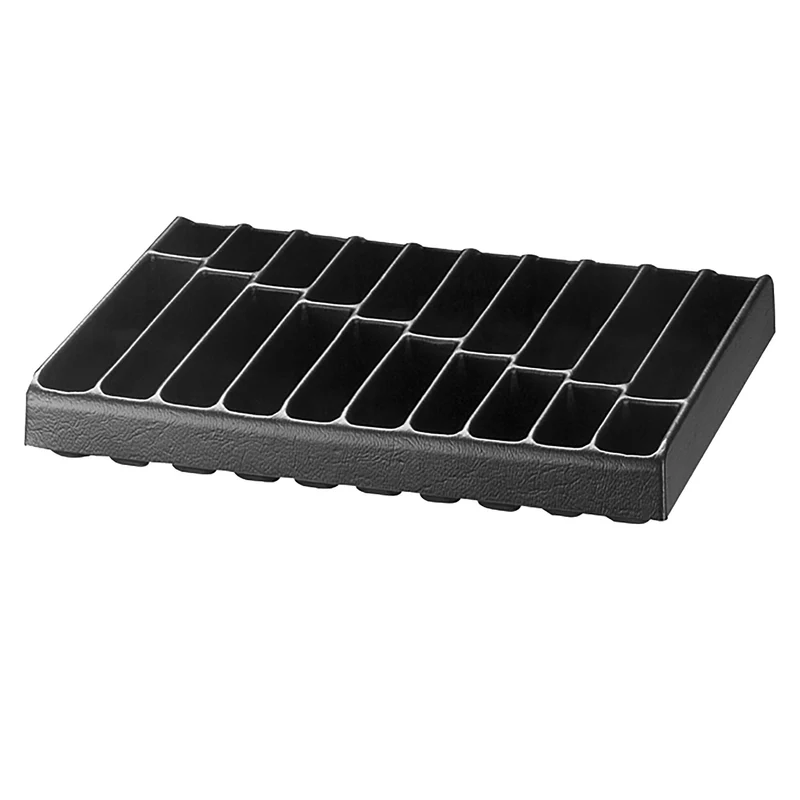 [U50030041Q] Plateau plastique rangement petites pièces, 20 alvéoles - valise