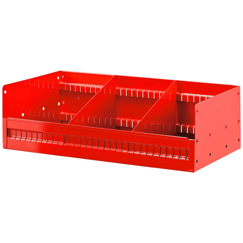 [U50030036] Étagère inclinée, P 275 mm, montants 5003MF, 2 séparateurs amovibles, L 435 x H 185 mm