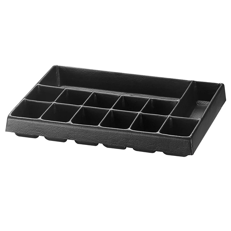 [U50030032Q] Plateau plastique rangement petites pièces, 13 alvéoles - tiroirs, H 75 mm