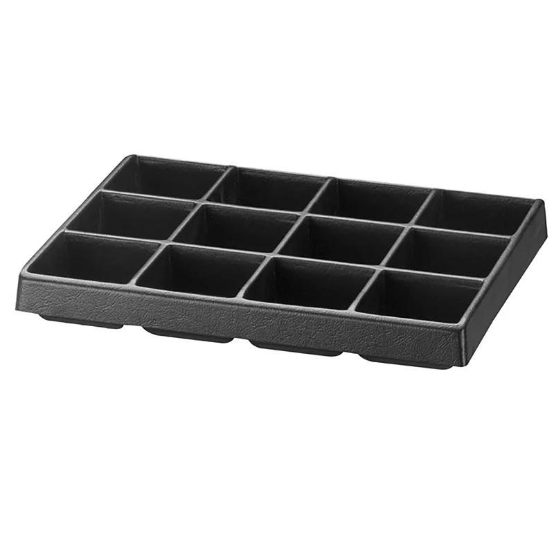 [U50030029Q] Plateau plastique rangement petites pièces, 12 alvéoles - valise