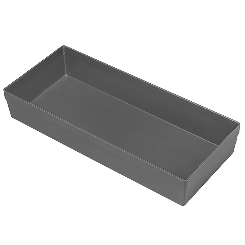 [U50030013Q] Grand bac rectangulaire plastique gris pour aménagement valises, H 51 mm