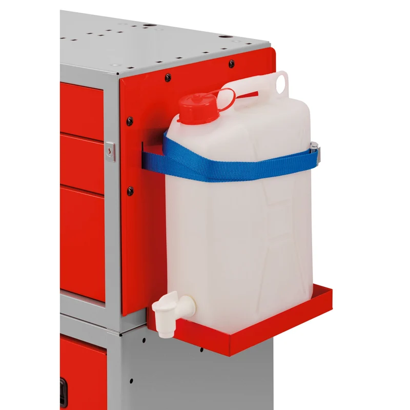 [U50020131] Bidon d'eau 10 l avec support métal, fixation sur meubles et montants
