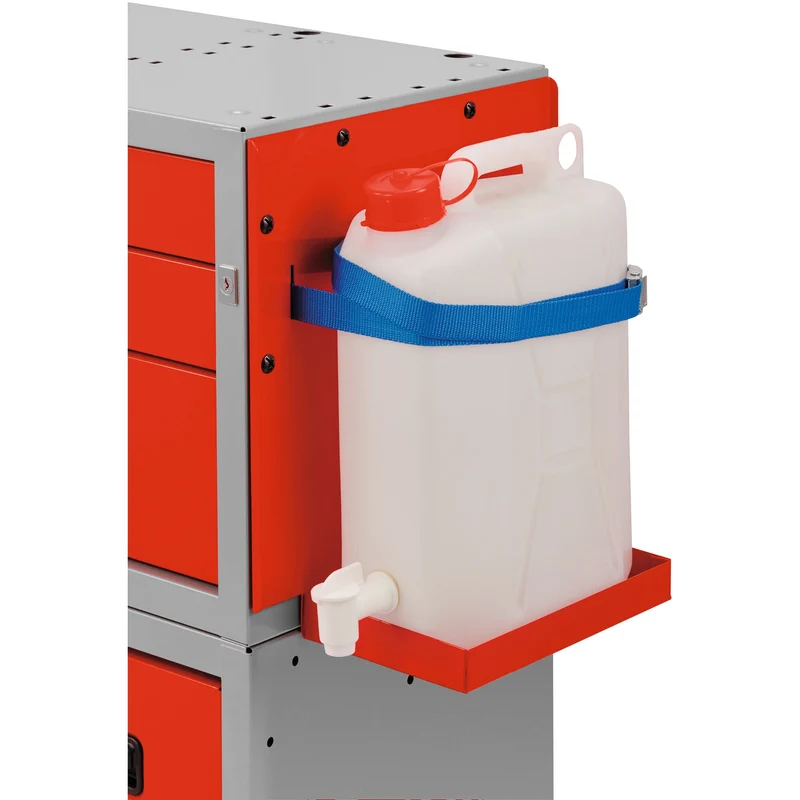 [U50020131] Bidon d'eau 10 l avec support métal, fixation sur meubles et montants