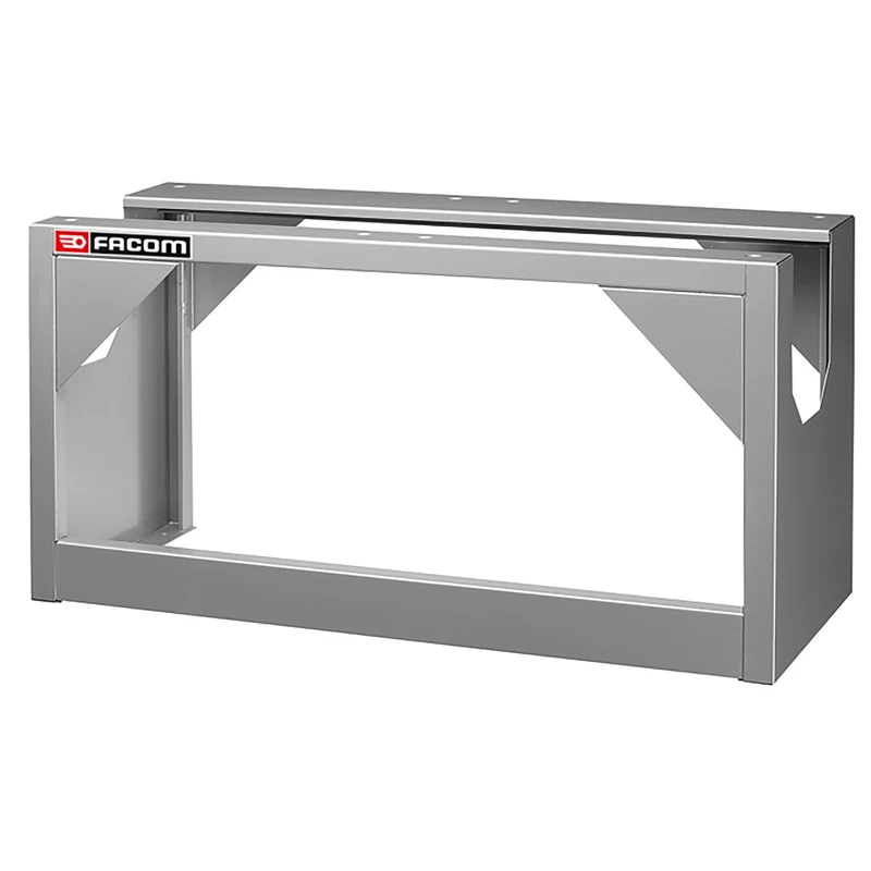 [U50020070] Base grande largeur, ouvert, passage de roues et montage étau, L 990 x H 502 mm
