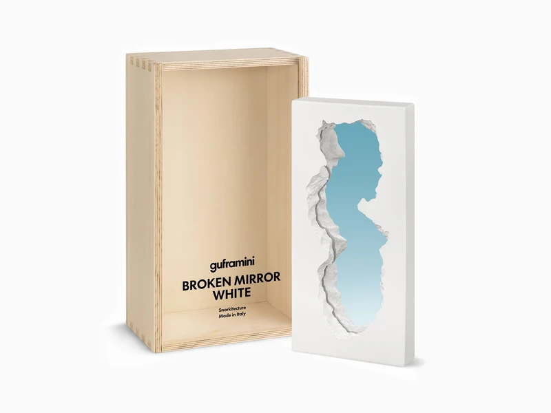 Snarkitecture x Gufram - Broken Mirror Guframini Blanc
