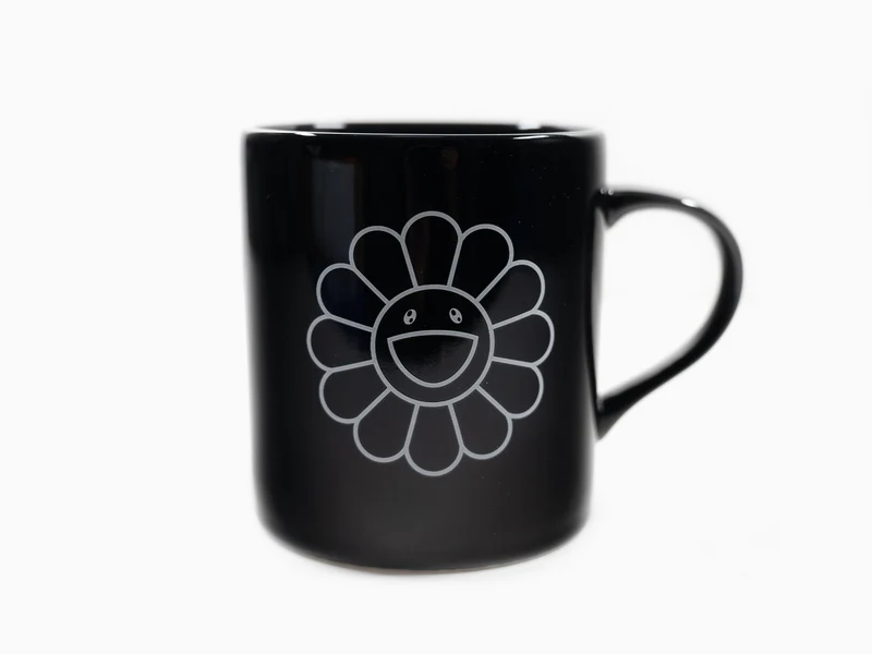 Tasse « Flower » de Takashi Murakami - Noire