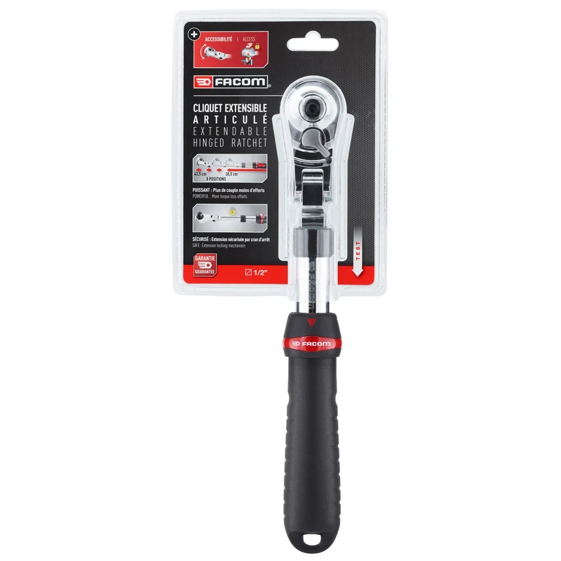 [SXL.171PB] Cliquet étanche, haute performance, manche extensible, verrouillage à tête flexible, 1/2"