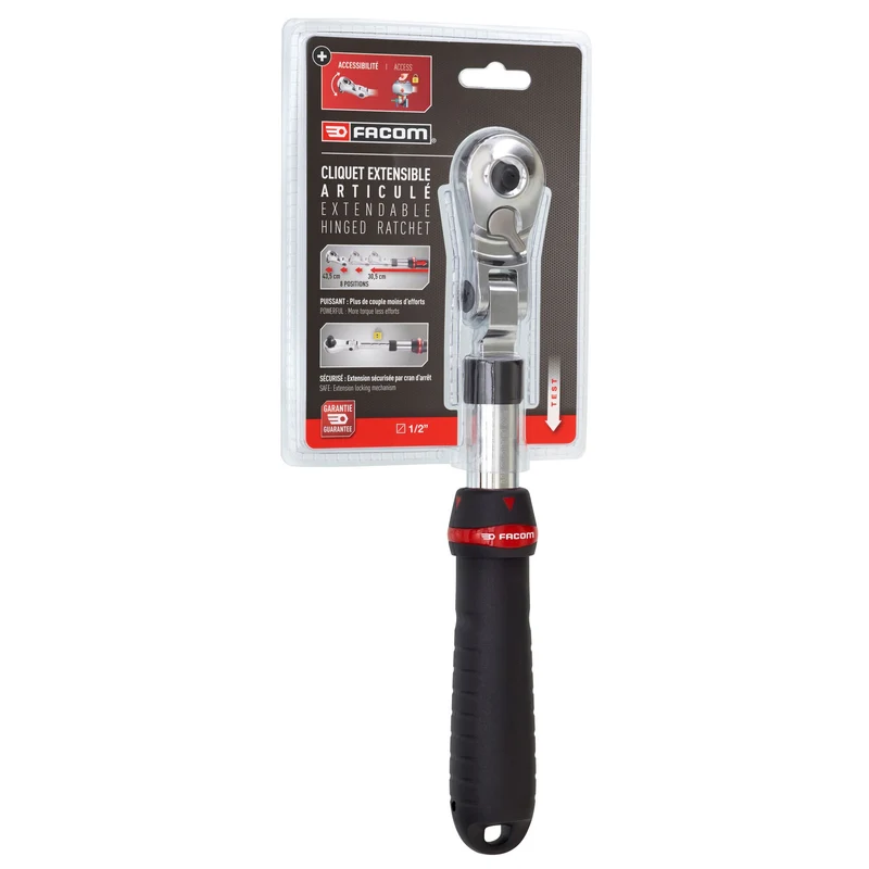 [SXL.171PB] Cliquet étanche, haute performance, manche extensible, verrouillage à tête flexible, 1/2"