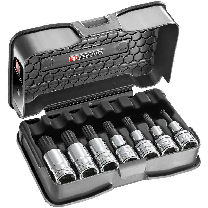 [SV.J7A] Coffret de douilles tournevis 1/2" courtes XZN® - 7 pièces