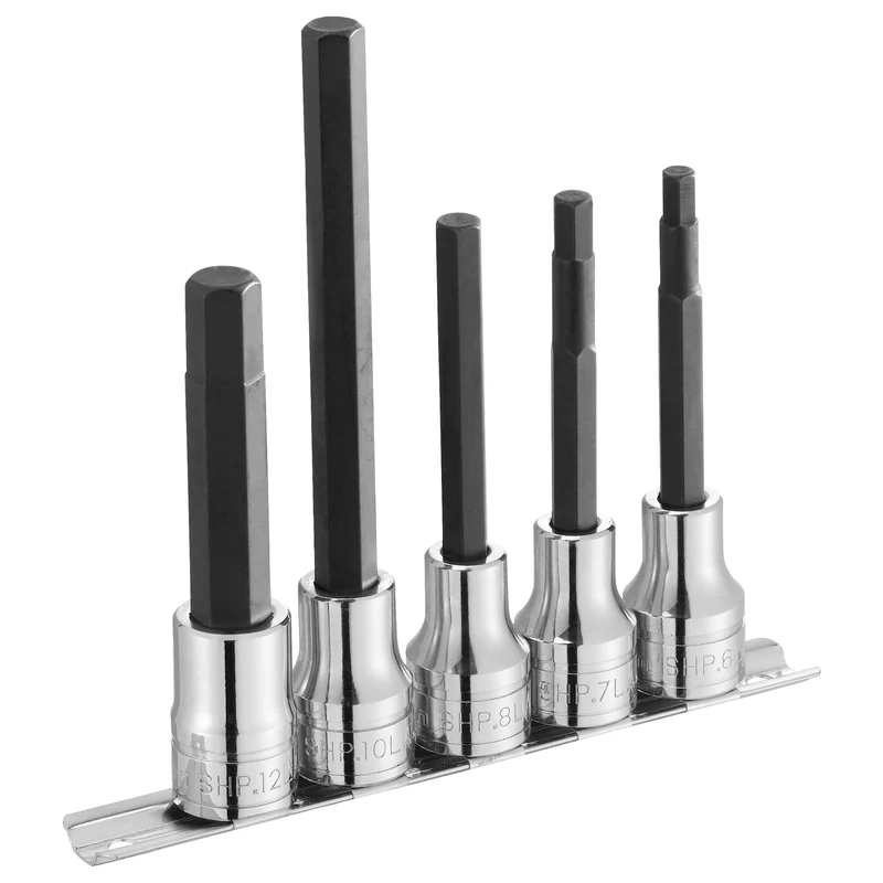 [ST.41] Jeu de 5 douilles pour tournevis 6 pans en rack