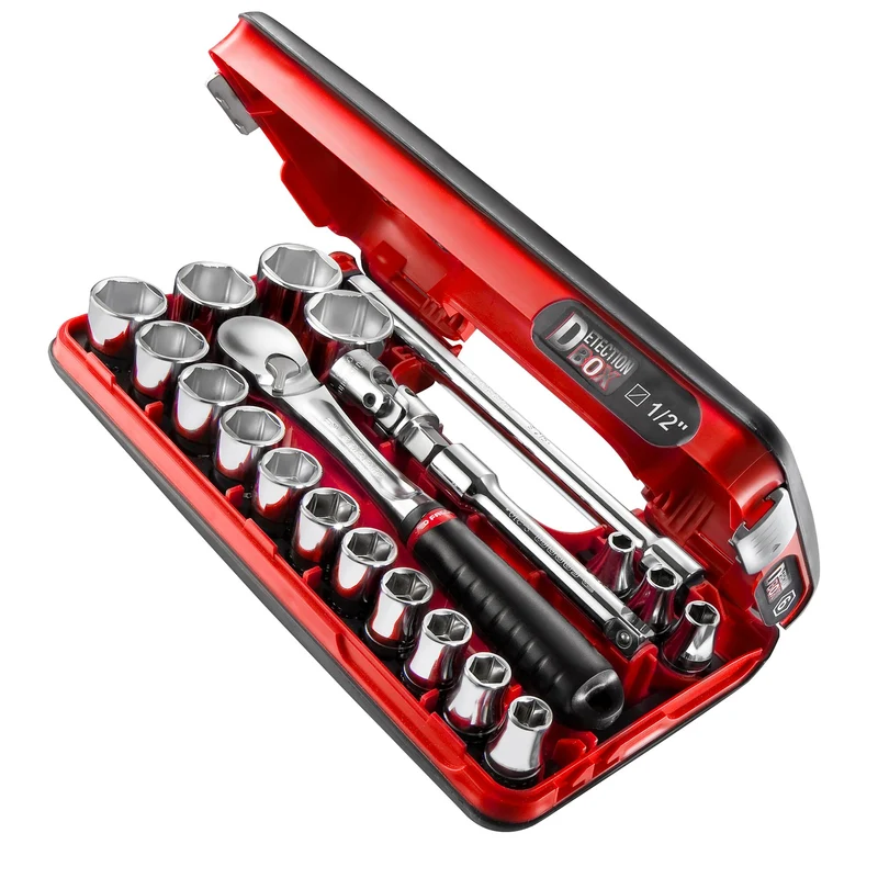 [SL.DBOX1] Coffret DBOX douilles 1/2" 6 pans métriques - SL.DBOX1