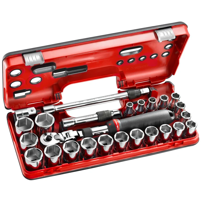 [SXL.DBOX3] Coffret DBOX cliquet extensible 1/2” - douilles 1/2" 6 pans métriques - SXL.DBOX3