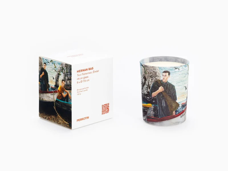 Perrotin x Hernan Bas - Two fisherman, Etretat Bougie