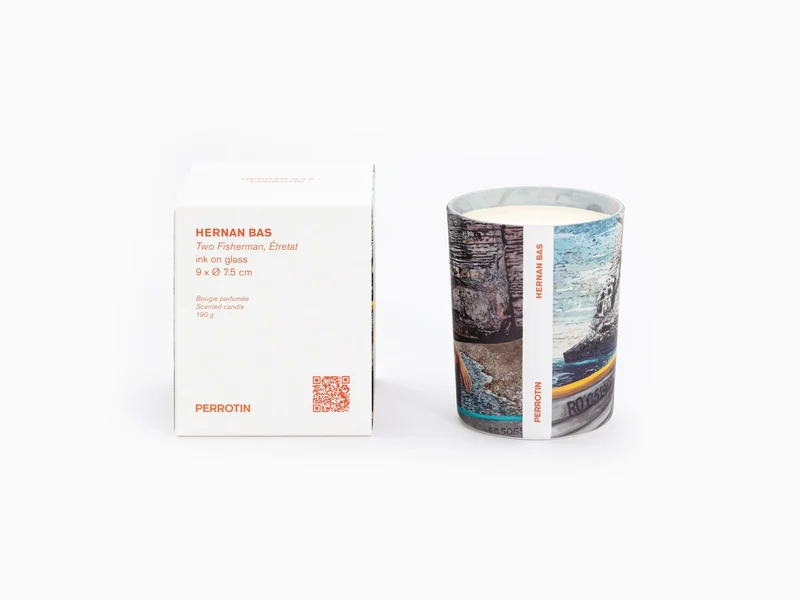 Perrotin x Hernan Bas - Two fisherman, Etretat Bougie