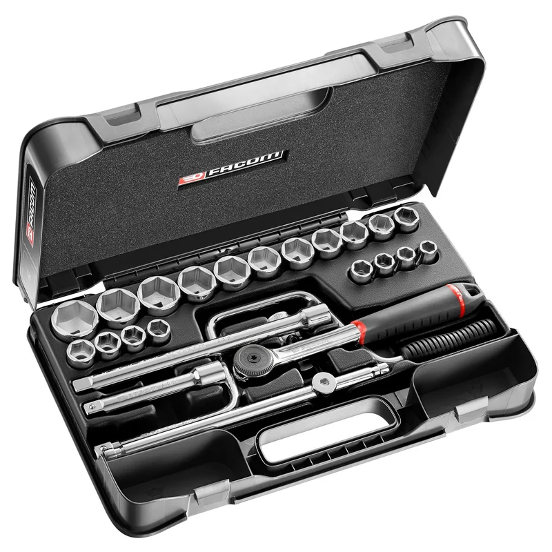 [S.161-3P6U] Coffret douilles 1/2' 6P IN S.161B 25PC
