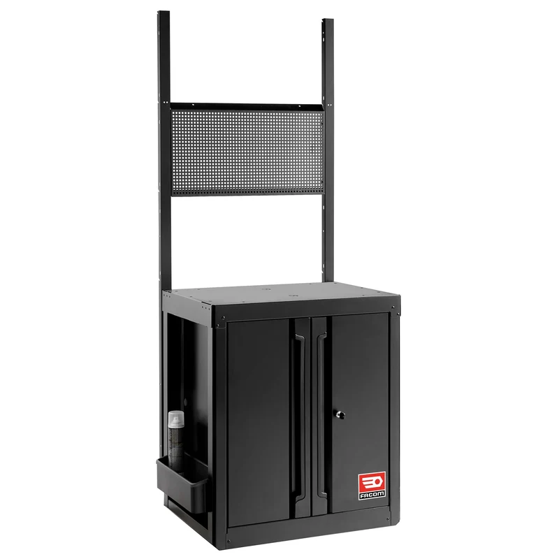 [RWS2-MBSPPBS] Meuble bas 2 portes - noir - RWS2