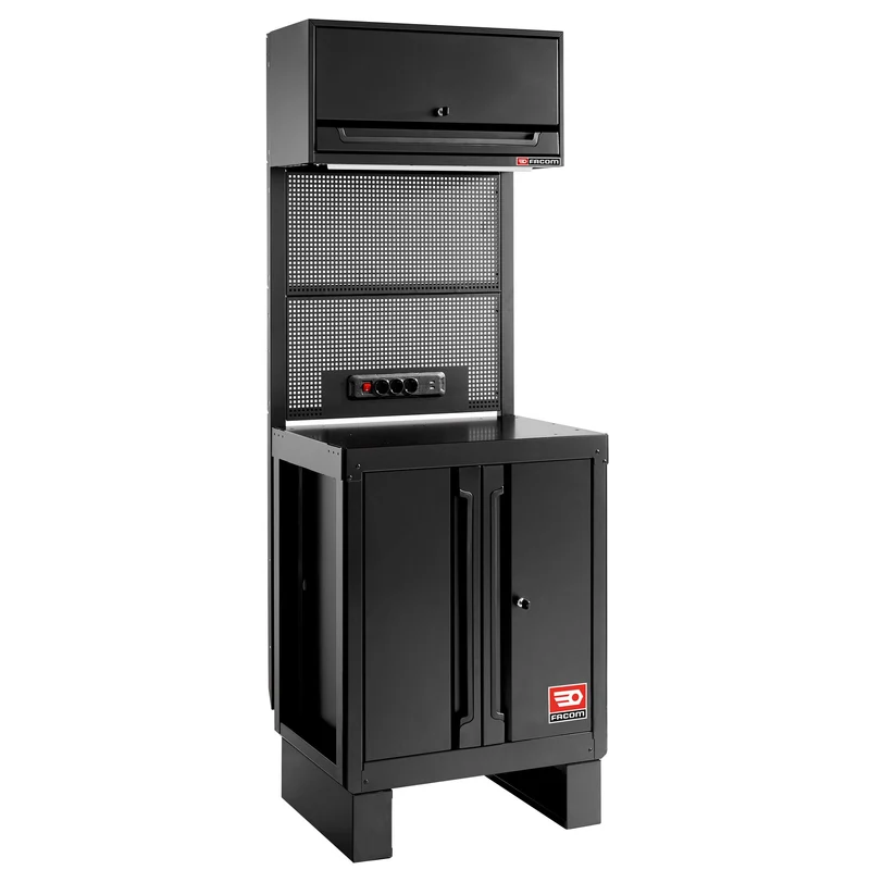 [RWS2-MBSPPBS] Meuble bas 2 portes - noir - RWS2