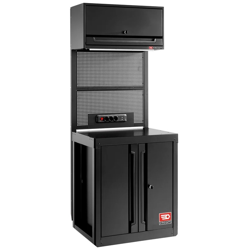 [RWS2-MBSPPBS] Meuble bas 2 portes - noir - RWS2