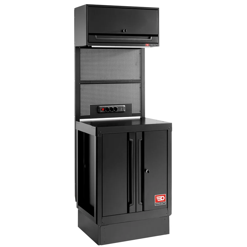 [RWS2-MBSPPBS] Meuble bas 2 portes - noir - RWS2
