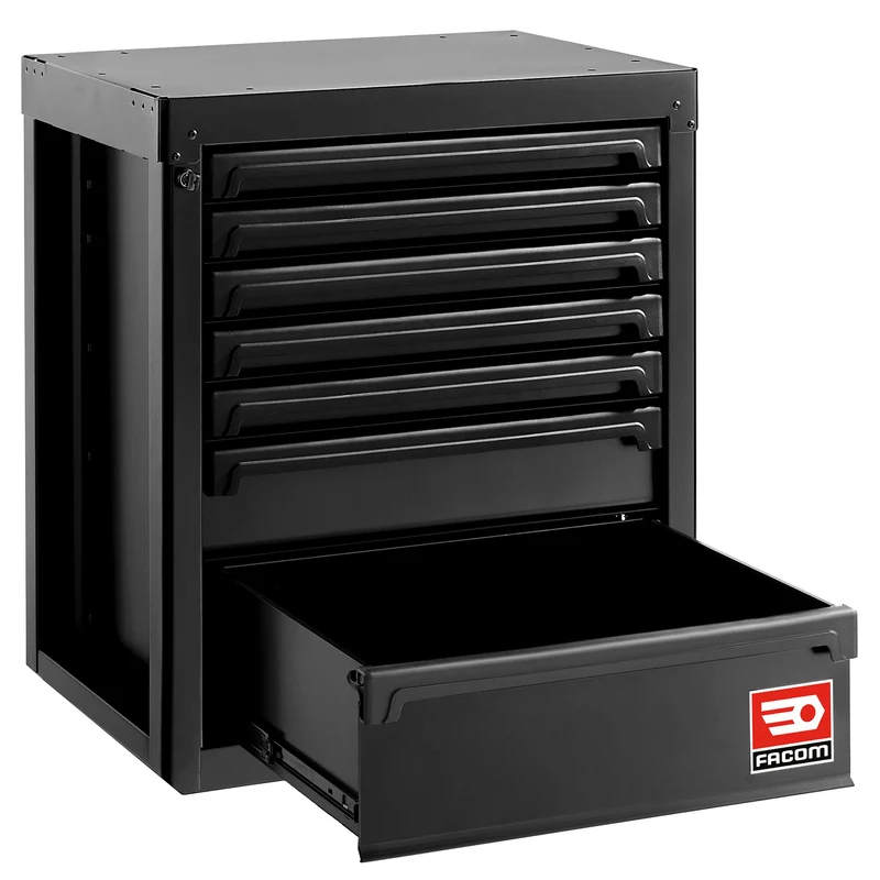 [RWS2-MBS7TBS] Meuble bas 7 tiroirs - noir - RWS2