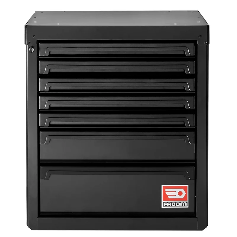 [RWS2-MBS7TBS] Meuble bas 7 tiroirs - noir - RWS2