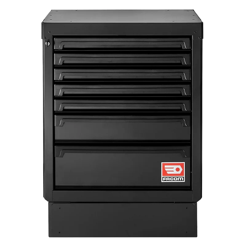 [RWS2-MBS7TBS] Meuble bas 7 tiroirs - noir - RWS2