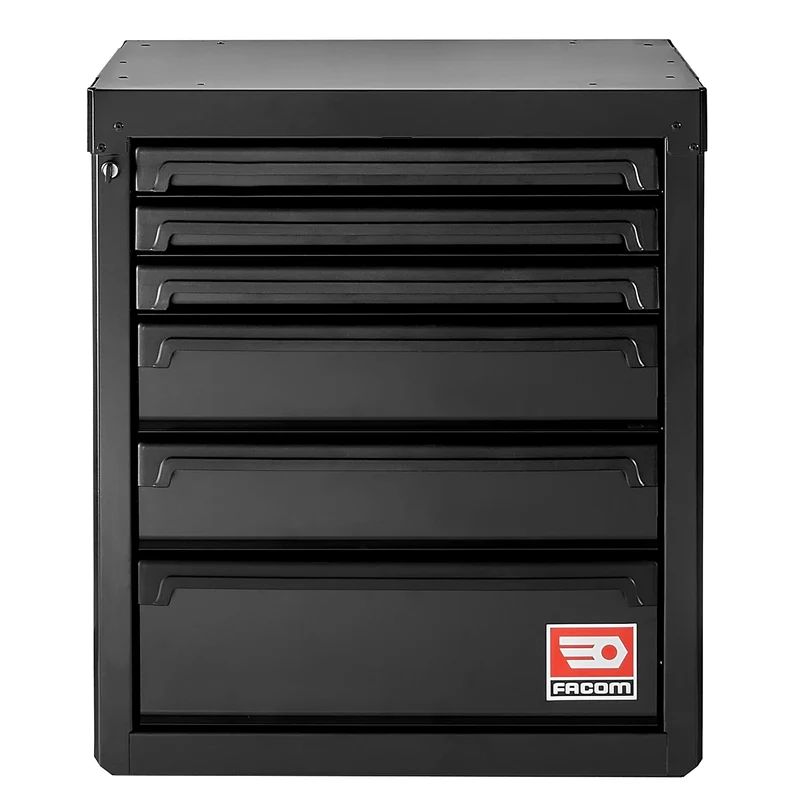 [RWS2-MBS6TBS] Meuble bas 6 tiroirs - noir - RWS2