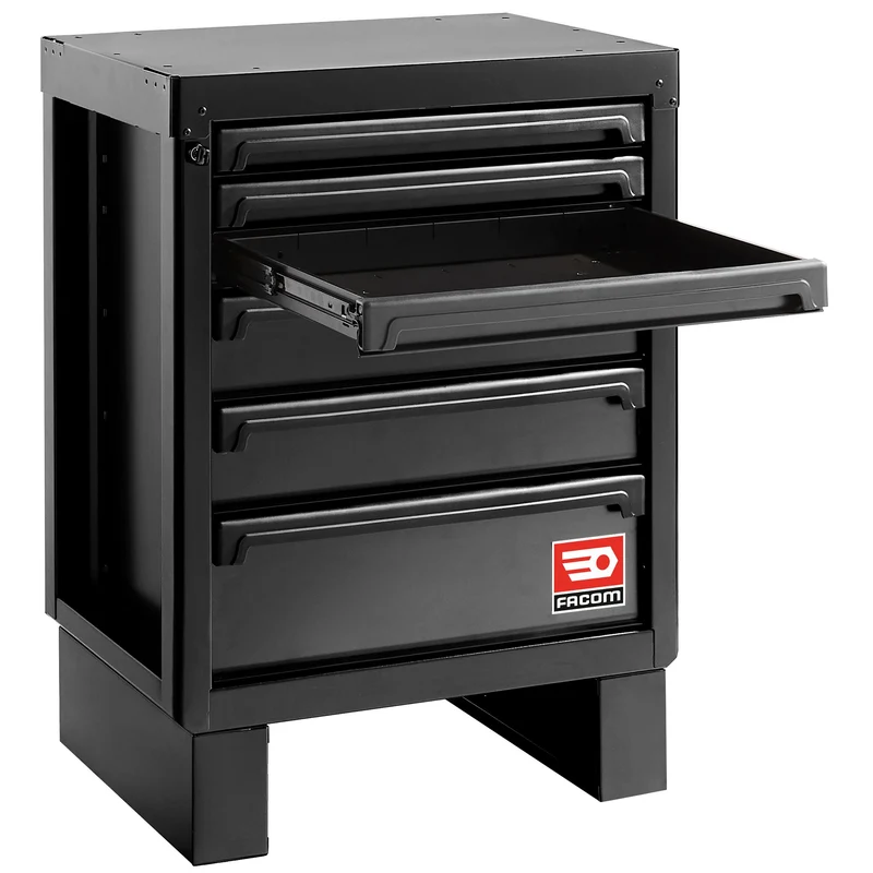 [RWS2-MBS6TBS] Meuble bas 6 tiroirs - noir - RWS2