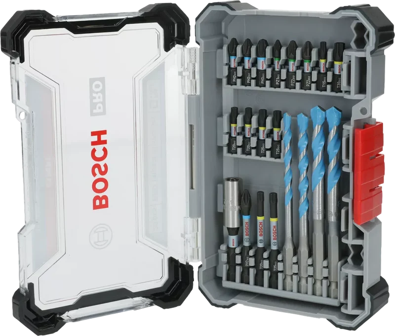 Coffret PRO Impact 20 pcs: 4 forets 15 embouts 1 porte embouts - 2608521U83 Bosch
