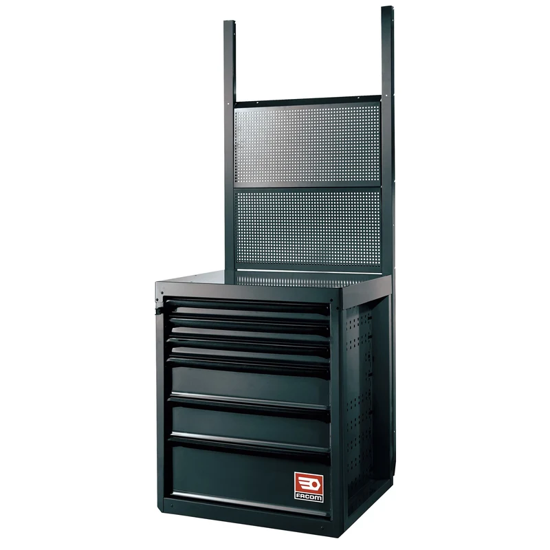 [RWS-PPAV1BS] Panneau perforé pour accrochage vertical, noir