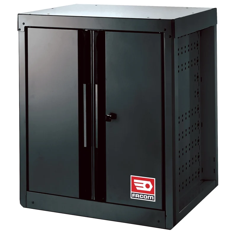 [RWS-MBSPPBS] Meuble bas, 2 portes, 1 étagère, noir